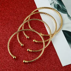 India Brass 4pcs Openable Bangle Bracelet Arab Ethiopian Bangle Gold Color Dubai Africa Jewelry Gift Tradition With Modern Elegance Ideal For Gifting Surprise Your Loved Ones Cultural Charm