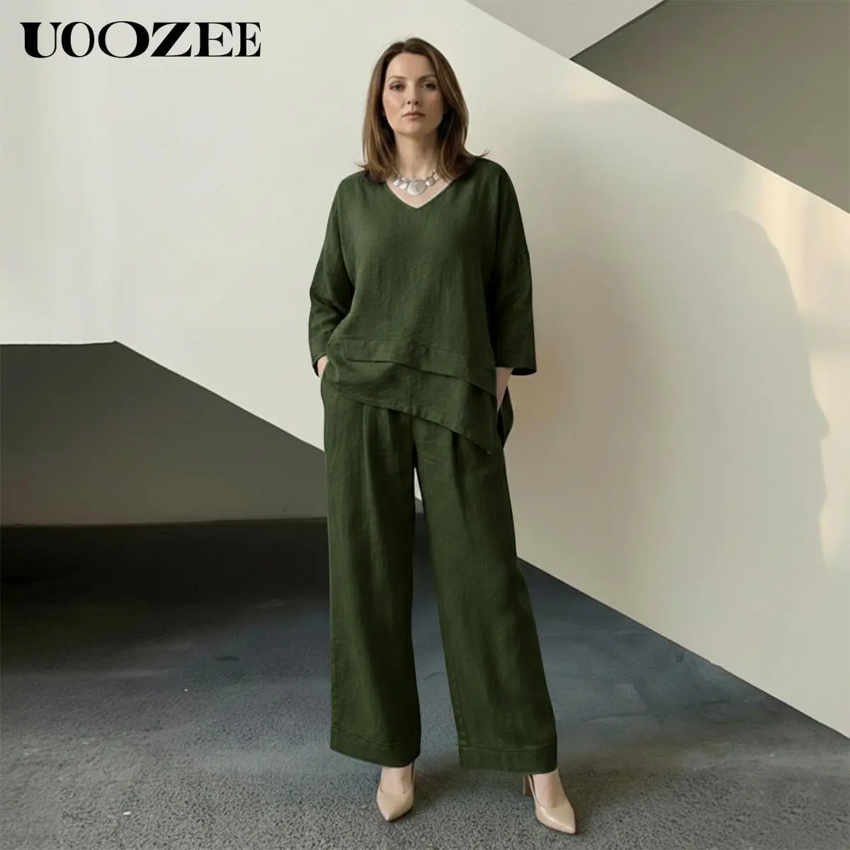 DEEP GREEN(Top+Pants)