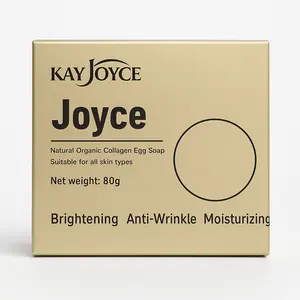 Kay Joyce Collagen Egg Soap – Natural Gentle Cleansing & Brightening Bar for All Skin Types (80