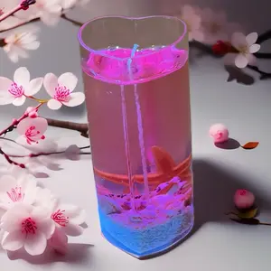 Valentine’s Heart Shape Candle - Ocean Themed (Rose Scented)