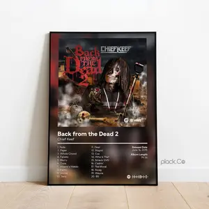 Chief Keef - Back from the Dead 2 - Custom Album Poster - Hip Hop Wall Art - Custom Album Cover - Chief Keef Poster - Custom Music Print