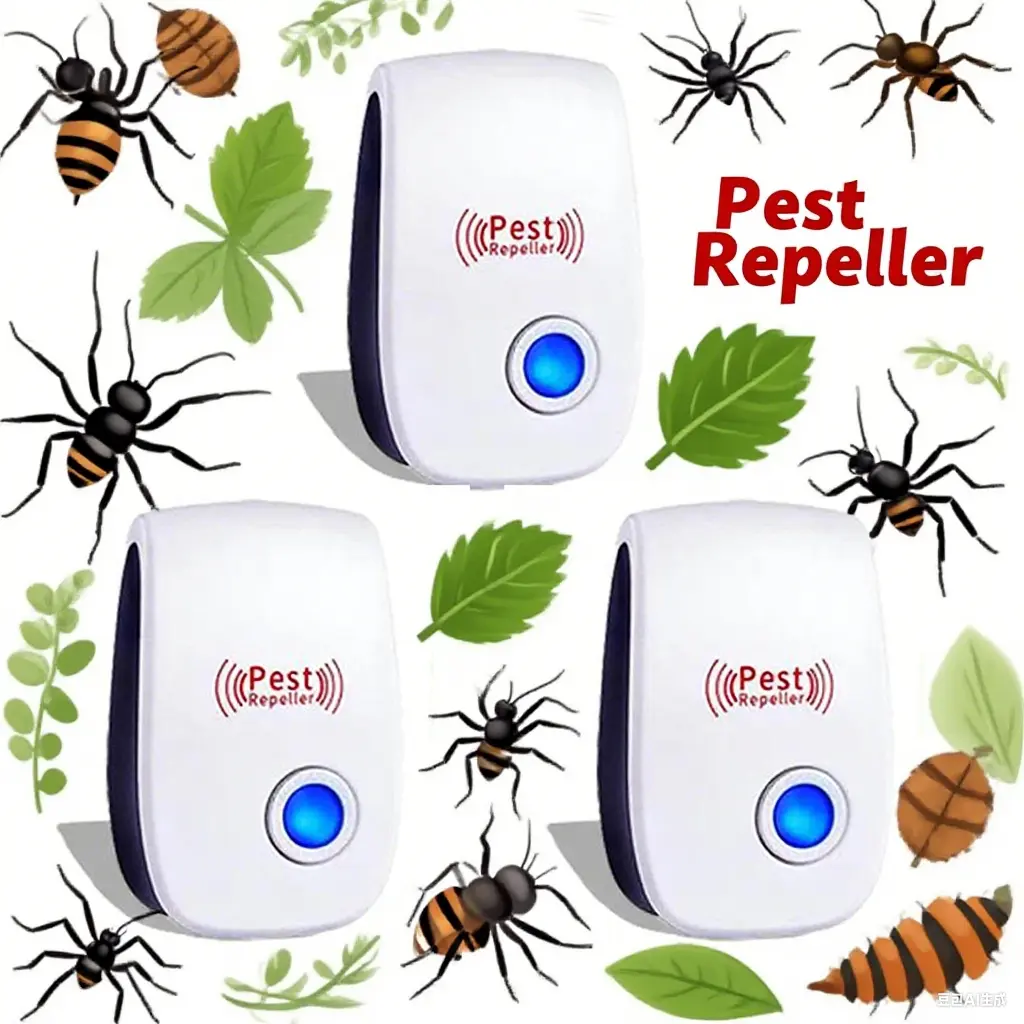Cockroach Repellent Indoor Pest Control Kit - Powerful Gel Bait, Rodent Repellent Pouches for Domestic Kitchen, Dormitory Use