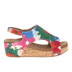 Corkys Womens Volta Ii Floral Studded Slingback Casual Sandals Casual Mid Heel 2-3" - Multi
