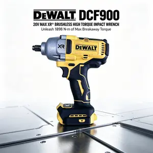DEWALT DCF900 20V Max Cordless Impact Wrench. Built for steel construction and industrial repair work, delivering 1898 N·m torque for tough bolt fastening tasks.