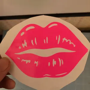 Lips decal