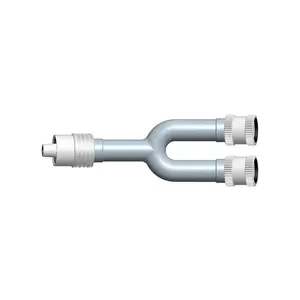 Philips NIBP Y-adapter, single male luer to dual female threaded Cuff Adapter Compatible (10 pcs/bag)