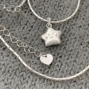 Hypoallergenic lucky five-star women's necklace, fashionable, cute, exquisite, multifunctional, high-end, suitable for all occasions, women's gift, ideal holiday gift choice