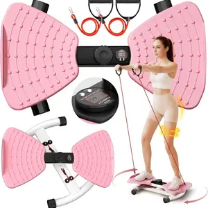 Adjustable Waist Twister Machine for Men and Women, Home Gym Silent Ab Twister Device, 330lb Capacity, Tracks Time, Calories, Digital Display