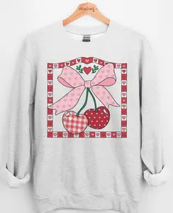 Cottagecore Cherries Graphic Top