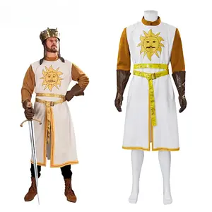 King Arthur Costume - King's Royal Costume for Halloween Men - Casual Menswear - Love - Medieval Knights Costume Suit