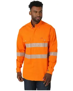 Wrangler Men's Fr High Visibility Work Shirt - 112317760