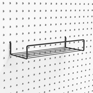 Pegboard Shelves, Peg Board Hooks, for Organizing Various Tools, 2 Packs, Black