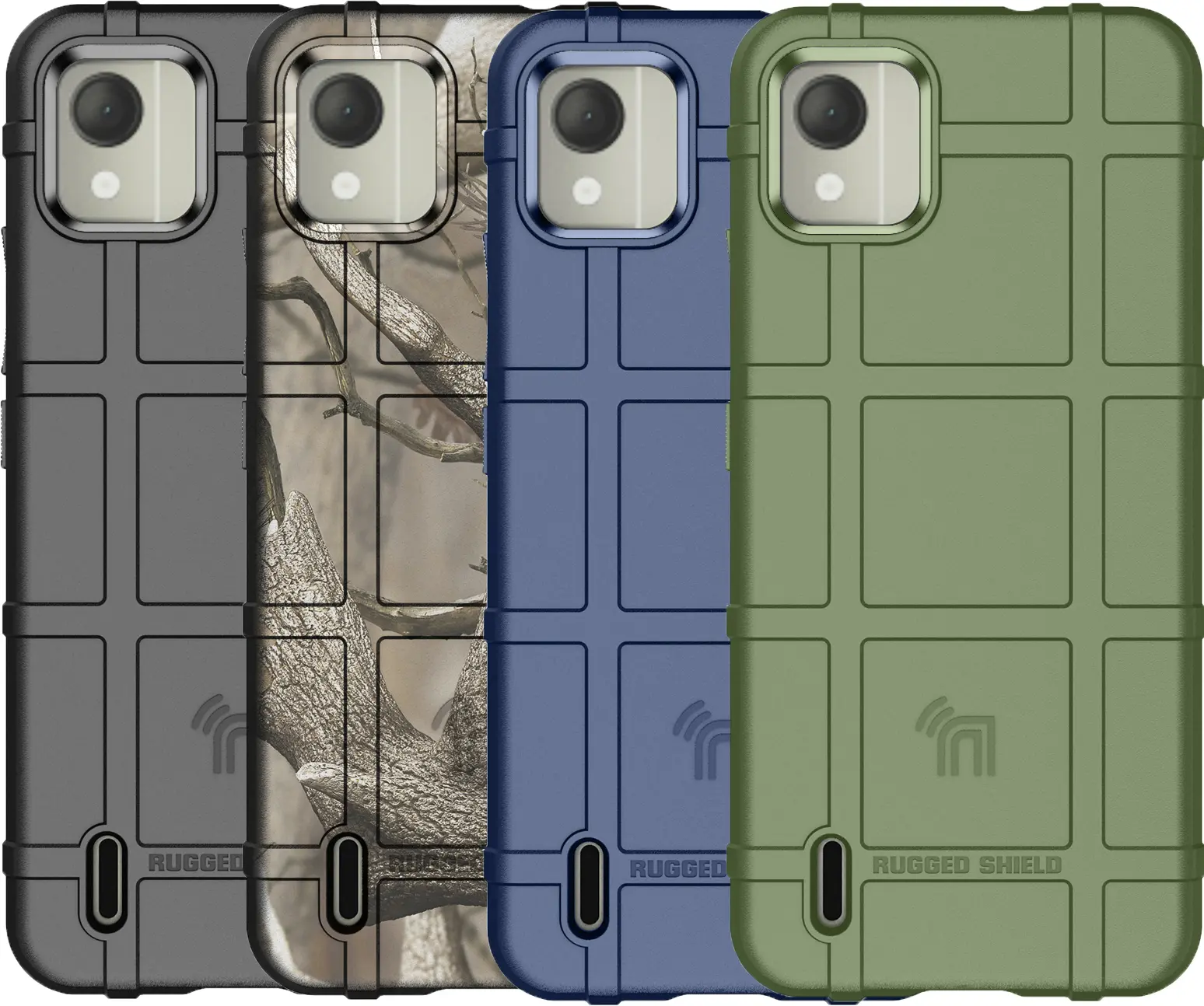 Case for Nokia C110 Phone, Nakedcellphone Special Ops Tactical Armor Rugged Shield Protective Cover [Anti-Fingerprint, Matte Grip Texture]