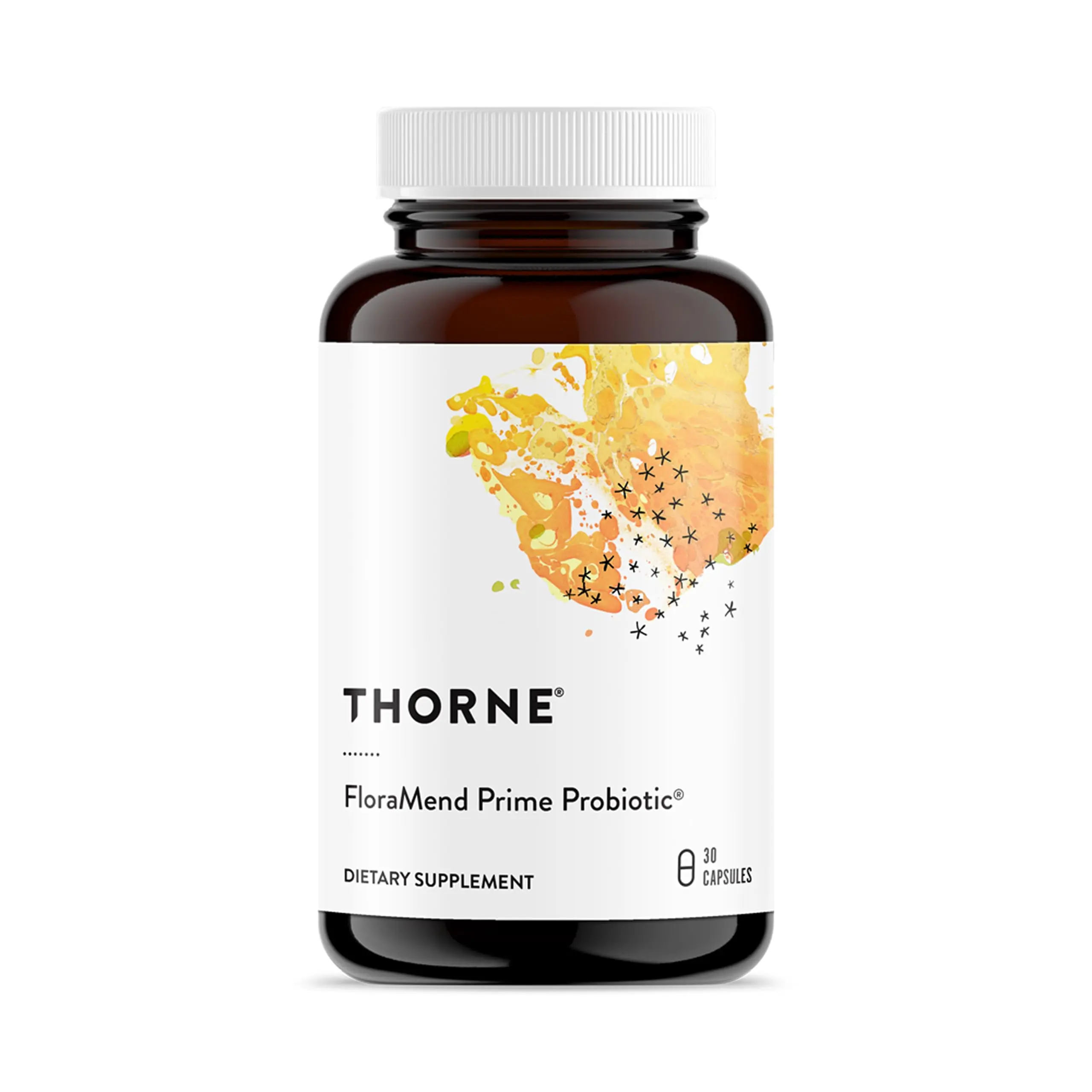 THORNE FloraMend Prime Probiotic, 5 Billion Live Cells, 30 Capsules | Clinically Studied for Weight Management, Supports Gut Health & Digestive Comfort*, Shelf-Stable Probiotic Blend