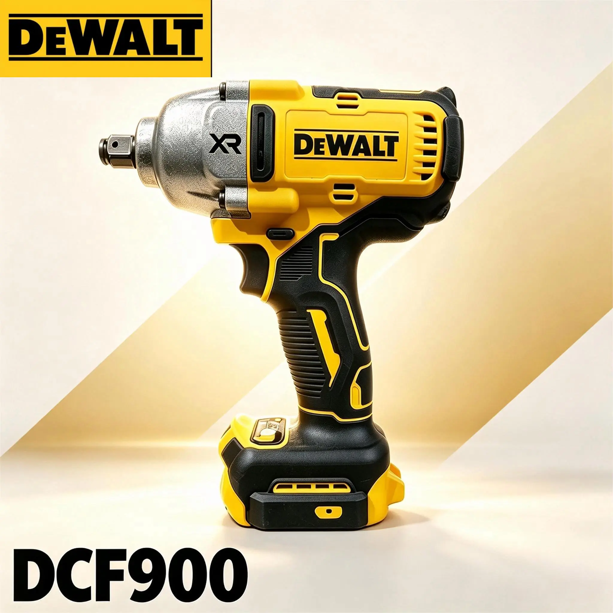 DEWALT DCF900 20V Brushless Cordless Impact Wrench, 1/2" Square Drive, Max 900N.m Torque, 0-2800 RPM Variable Speed & 0-3200 IPM Heavy Duty Impact Gun for Auto & Construction
