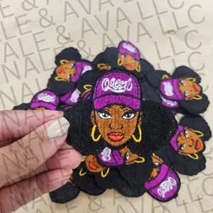 Black Girl Queen Hat Patch (3 Patches)