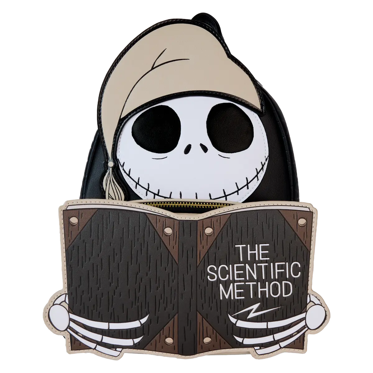 The Nightmare Before Christmas Scientific Method Bedtime Jack Cosplay Glow Vegan Leather Mini Backpack, Vegan Leather Backpack, School Backpacks
