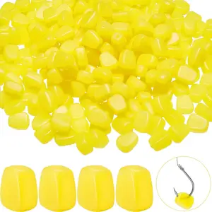400 Pieces Silicone Corn Lures for Fishing, Soft Simulation Carp Baits