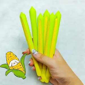 Corn Shaped Gel Pen, 6/12pcs Cute Cartoon Design Writing Pen, Smooth Writing Pen for Office School Student, Office Stationery & Supplies, Unique Pens