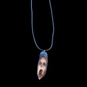 Ghost face necklace