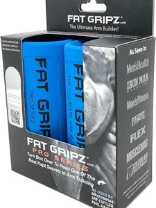 Fat Gripz Pro - The Simple Proven Way to Get Big Biceps & Forearms Fast - At Home Or In The Gym (Winner of 3 Men’s Health Magazine Awards) (2.25” Outer Diameter)
