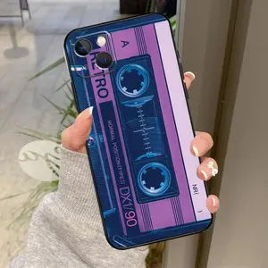 Retro VHS cassette phone case, back cover shockproof and anti slip protective case, suitable for iPhone 17/16/15/14/13/12/11/Pro/ProMax/Plus/Air/X/XS/XSMAX/E series, birthday gift, holiday gift, couple phone case