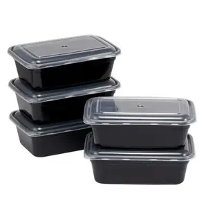 Mainstays 3 Cup Plastic Snack Meal Prep Container, 5 Pack
