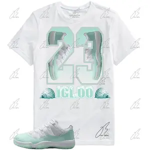 Shirt To Match Jordan 11 IGLOO/Mint, 23 Graphic Tee,Best Gift,Birthday,Sneaker Match,Mens Shirt,AJ11s,Adults & Kid,Mens Clothes,IGLOO 11s