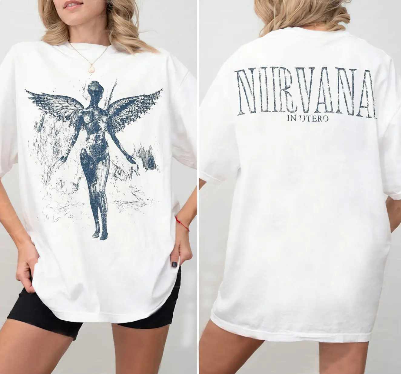 Nirvana In Utero Album Art Shirt, Grunge Rock Vintage Graphic Tee
