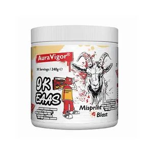 AuraVigor Essential Amino Acids (EAAS) Powder 9K EAAS – 30 Servings for Muscle Recovery & Endurance – Dietary Supplement for Training – 240g - Healthcare