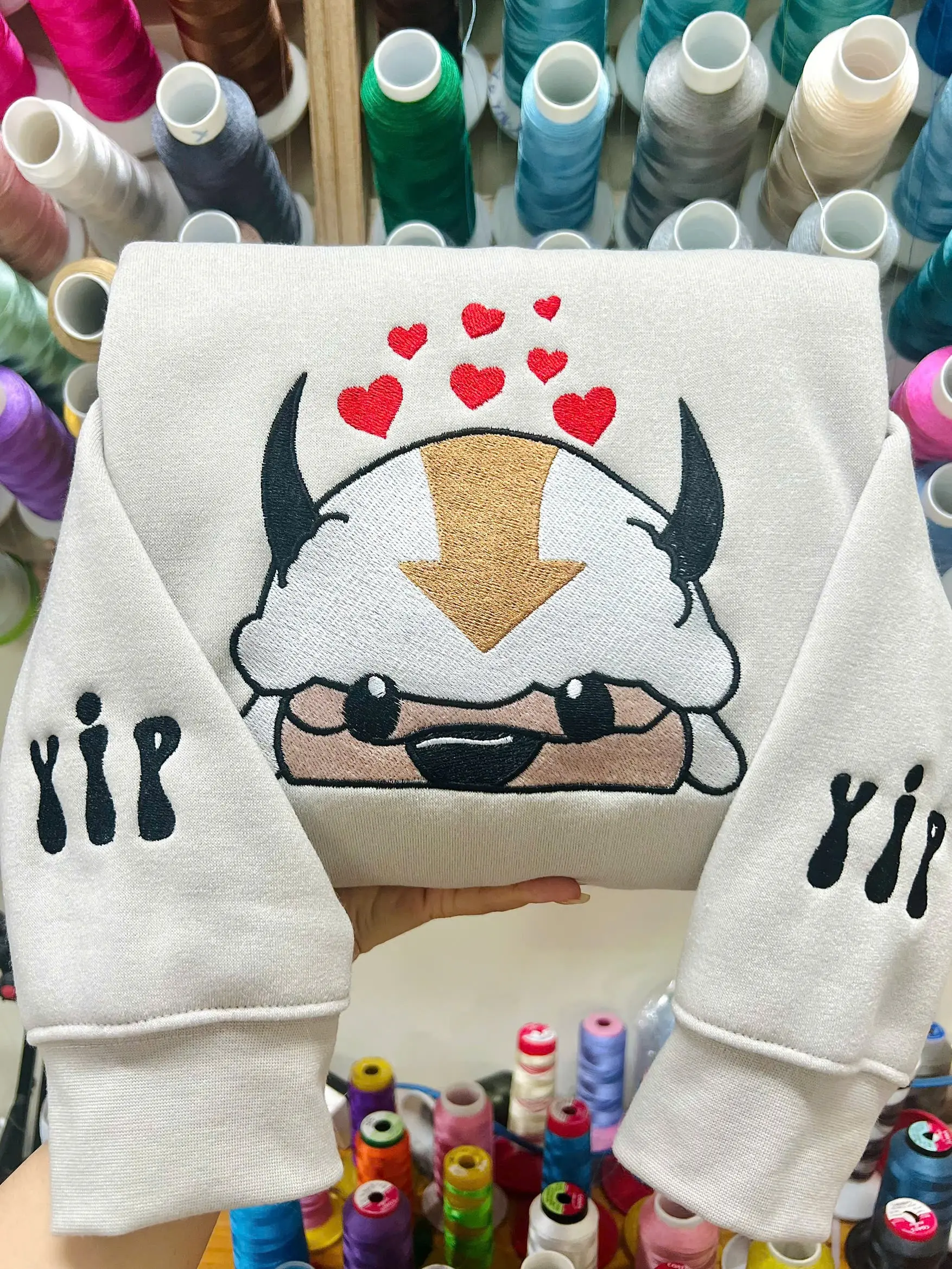 APPA Embroidered Sweatshirt, Embroidered Anime Shirt, Anime Shirt, Embroidered Shirt, Embroidered Hoodie, Anime Tee