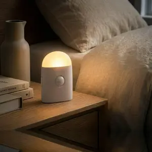 Rechargeable Wireless Motion Sensor LED Night Light - 3 Brightness Levels, Magnetic/Stick-On Installation, Auto On/Off, for Bedroom, Nightstand, Stairs