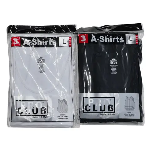 Pro Club Men's Premium Ringspun Cotton Ribbed A-Shirt (Muscle Shirt)