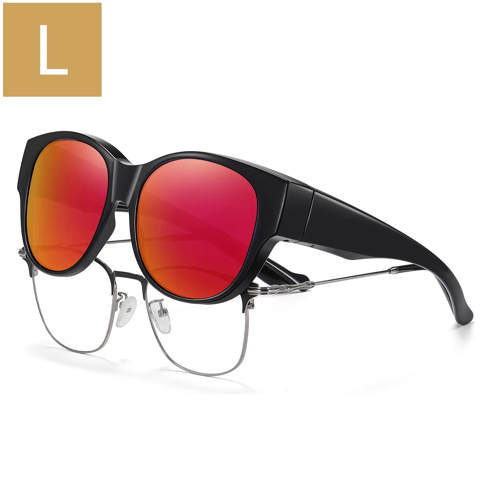 Black Frame Red Lens