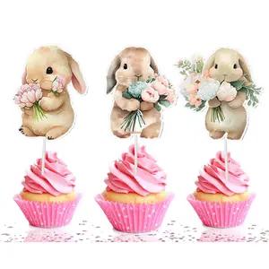 Charming Bunny Cupcake Toppers for Enchanting Desserts