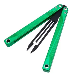 Balisong Outdoor Flip Toy, Edc Trainer for Beginners, Essential Practice Tool, Perfect for Newbies, 1pc Balisong Alloy