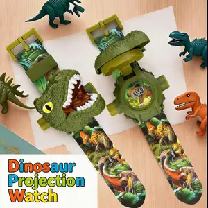 Dinosaur Projection Watch Kids Toy - Safe, Non-Toxic Early Education Toy for Halloween, Christmas & Birthday Gifts Dinosaur toys for boys Dinosaur anxiety fidgets Christmas dinosaur toys for kids dinosaur lovers party favors dinosaur Valentine's 4-8