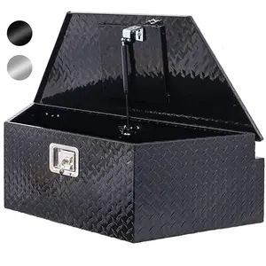 Aluminum 39inch Tool Box for RV Storage with Lock Keys, Heavy Duty Truck Bed, Outdoor Trailer & Underbody Storage Organizer metal  toolbox