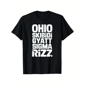 Ohio Skibidi Gyatt Sigma Rizz Funny Meme Vintage Birthday T-Shirt (3-13Y)