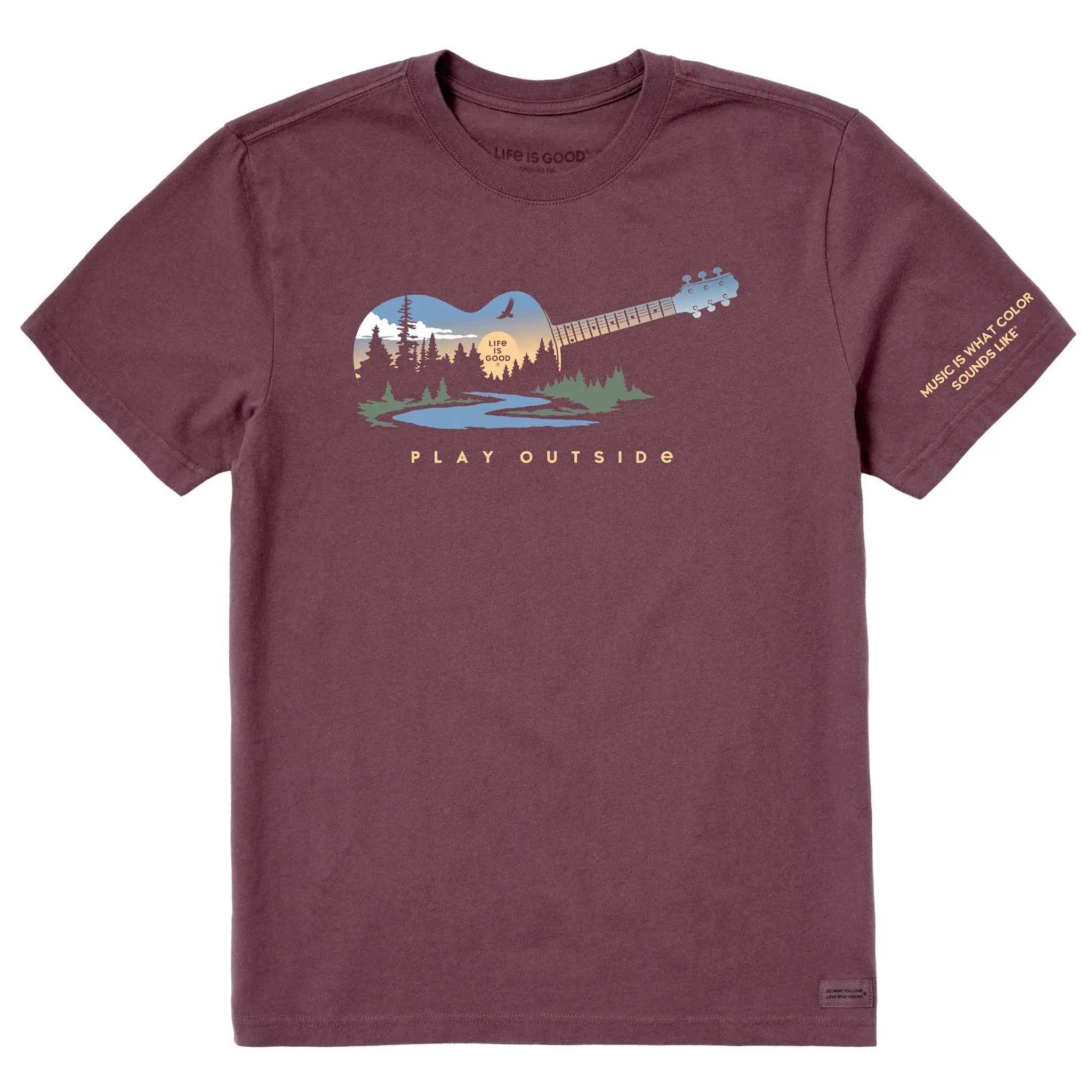 Men's Play Outside Guitar Short Sleeve Crusher Tee