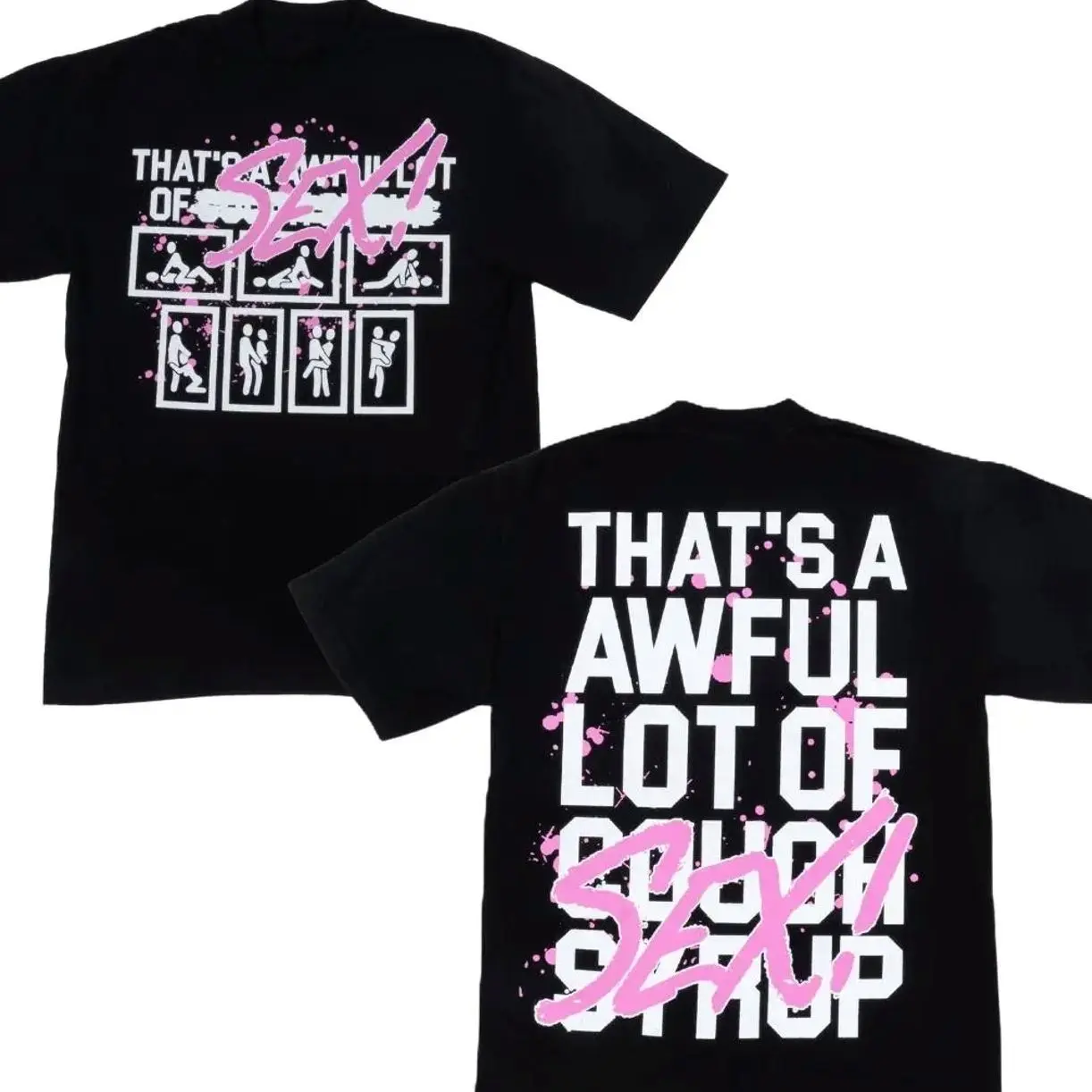 Funny Letters Graphic Shirt, That’s a awful lot of cough syrup S-5XL Shirt,  Streetswear  Style For Men , For Women GMJ