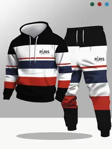 Men's Standard Casual Hoodie Set, Breathable Comfortable Fit Design, Versatile for Different Styles, Perfect Gift Choice