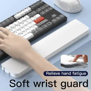Ergonomic Memory Foam  Wrist Rest with Cleaning Kit - Comfort Support for Office/Gaming Desk keyboard cloud wrist rest keyboard memory foam desk decoration ergonomic  keyboard giopara  mousepad