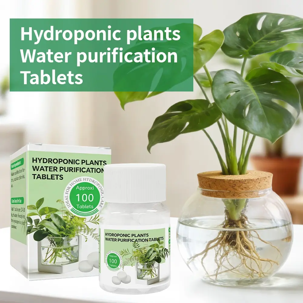 Aquatic Plant Water Purification Tablets, Supplies, Ideal for Hydroponic Systems, Potted Plants, Aquariums, Maintains Clear Water, Enhances Root Health