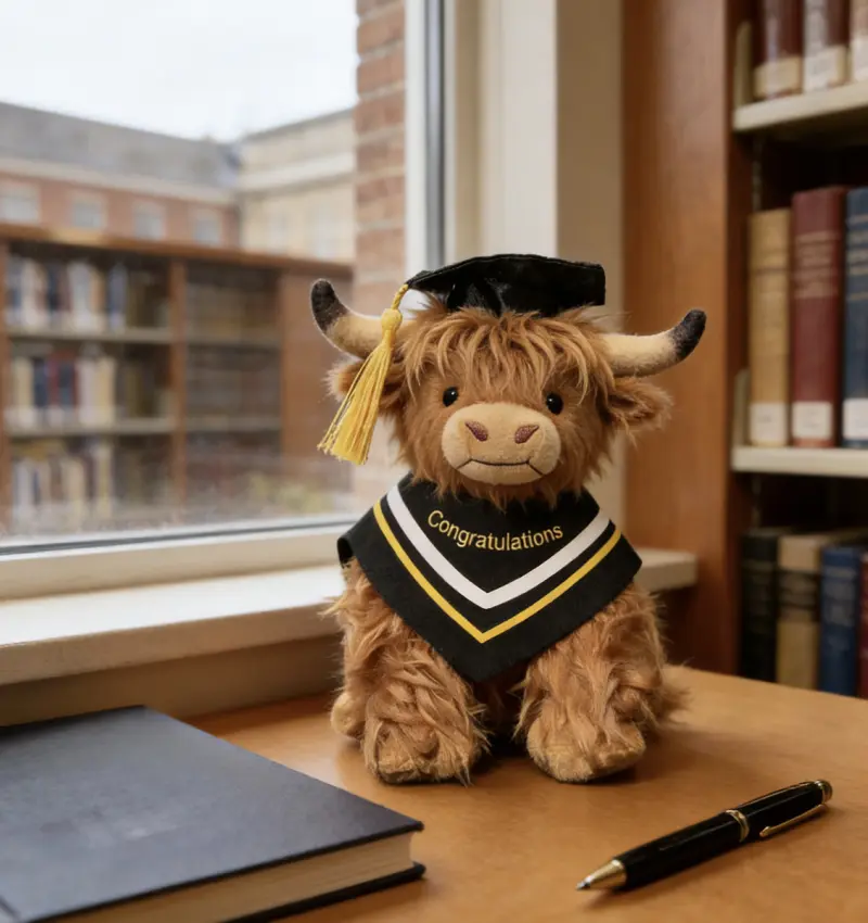 Weighted Highland Cow Plush Toy – Calm Anxiety & Stress Relief Perfect Comfort Gift for Her