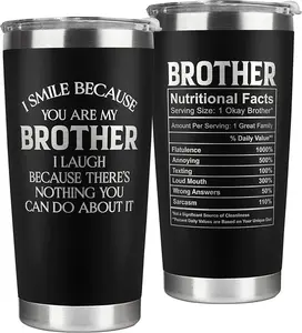Gifts for Brother - Brother Gifts from Sister, Brother - Big Brother Gift - Brother Birthday Gifts - Funny Brother Gifts, Graduation Gifts for Brother - Christmas Gifts for Brother - 20 Oz Tumbler