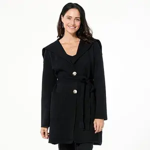 Nina Leonard Sweater Knit Cardigan with Pockets