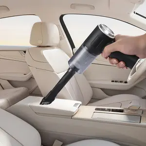 1pc Cordless Handheld Vacuum Cleaner - Portable Blow And Suction With Side Brushes, Anti-Tangling Hair, Low Noise 40dB, 4.5KPa Suction, For Car, Keyboard, Laptop, Office Dust, With Crevice Tool, Without Battery
