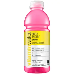 vitaminwater zero shine, electrolyte enhanced water w/ vitamins, strawberry lemonade drink, 20 fl oz Natural Sport Energy Beverage