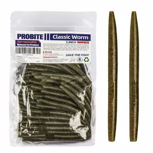 100pcs Senko Worms, 3/4/5/6" Soft Plastic Fishing Lures for Bass, Trout & Panfish - Lifelike Action Stick Bait (Multicolor) - Mega Value Pack, Cost-Effective - Ideal Fishing Gift for Anglers! tiktokshopspringglowup